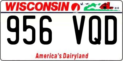 WI license plate 956VQD