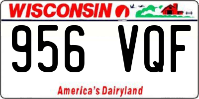 WI license plate 956VQF