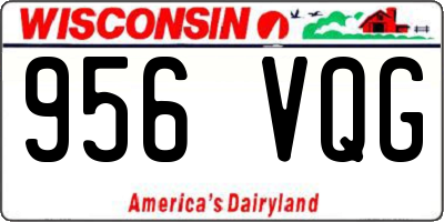 WI license plate 956VQG