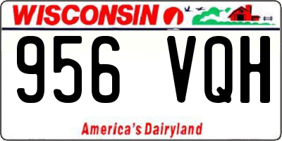 WI license plate 956VQH