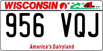 WI license plate 956VQJ