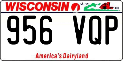 WI license plate 956VQP