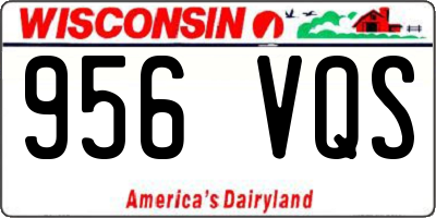 WI license plate 956VQS