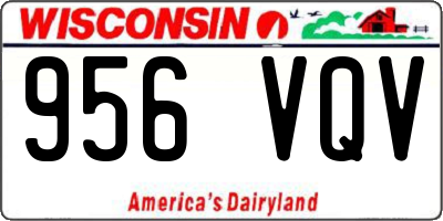 WI license plate 956VQV
