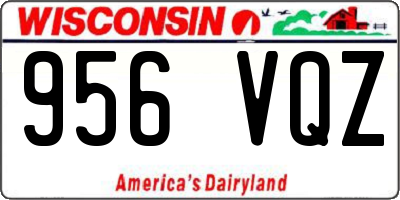 WI license plate 956VQZ