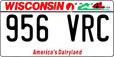 WI license plate 956VRC