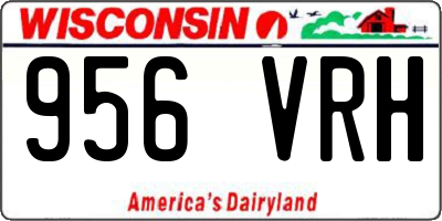 WI license plate 956VRH