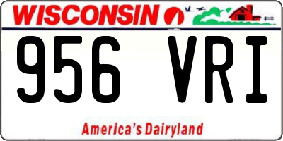 WI license plate 956VRI