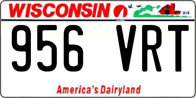 WI license plate 956VRT