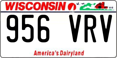 WI license plate 956VRV