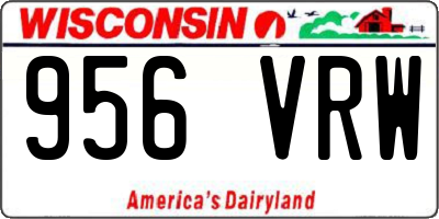 WI license plate 956VRW