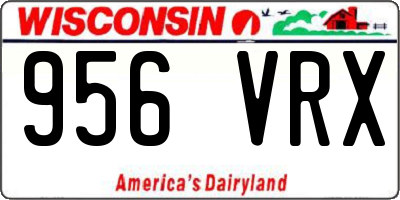 WI license plate 956VRX