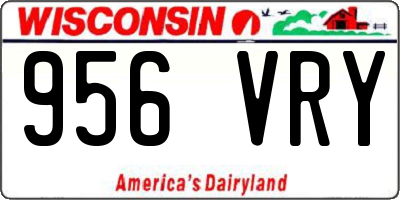 WI license plate 956VRY