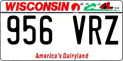 WI license plate 956VRZ