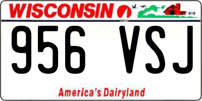 WI license plate 956VSJ