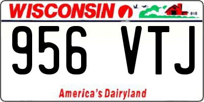 WI license plate 956VTJ