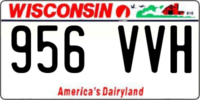 WI license plate 956VVH