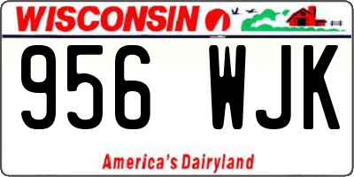 WI license plate 956WJK