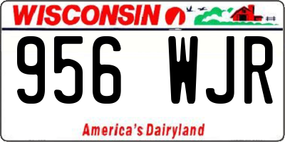 WI license plate 956WJR