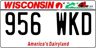 WI license plate 956WKD