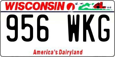 WI license plate 956WKG