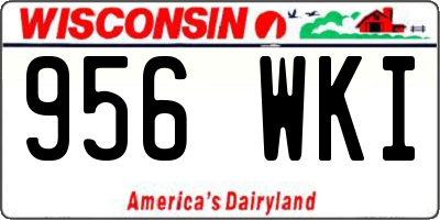 WI license plate 956WKI