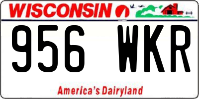 WI license plate 956WKR