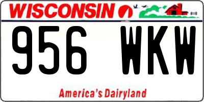 WI license plate 956WKW