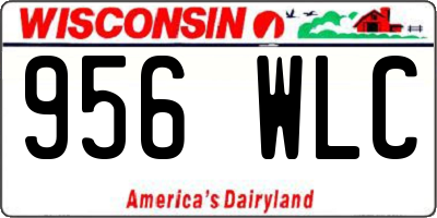 WI license plate 956WLC