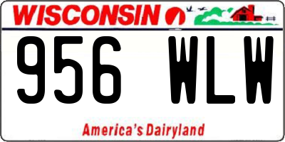 WI license plate 956WLW
