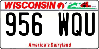 WI license plate 956WQU
