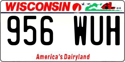 WI license plate 956WUH