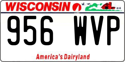 WI license plate 956WVP