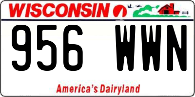 WI license plate 956WWN