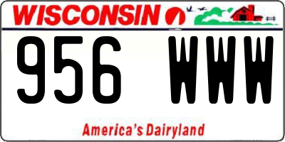 WI license plate 956WWW