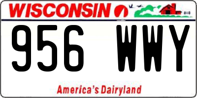 WI license plate 956WWY