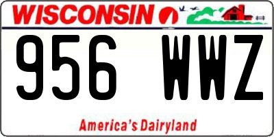 WI license plate 956WWZ