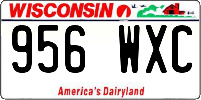 WI license plate 956WXC