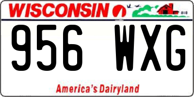WI license plate 956WXG