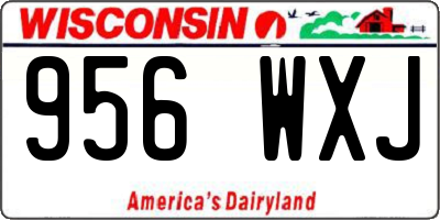 WI license plate 956WXJ