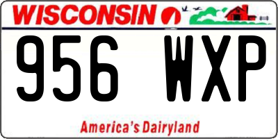 WI license plate 956WXP