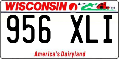 WI license plate 956XLI