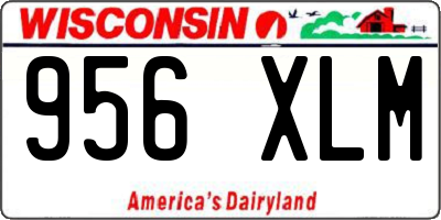 WI license plate 956XLM