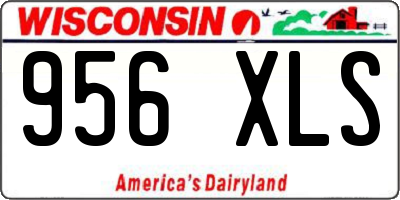 WI license plate 956XLS