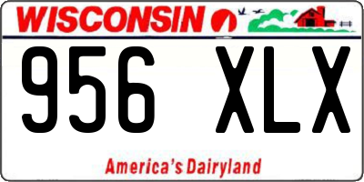 WI license plate 956XLX