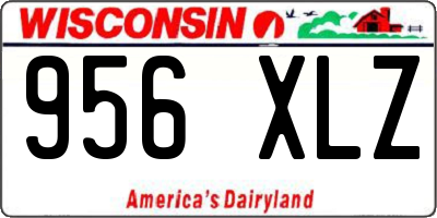 WI license plate 956XLZ