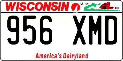WI license plate 956XMD