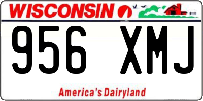 WI license plate 956XMJ