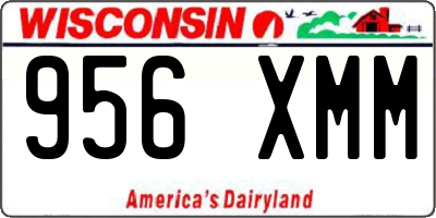 WI license plate 956XMM