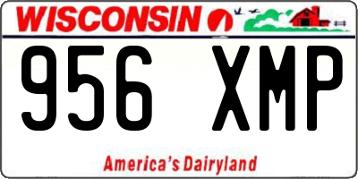 WI license plate 956XMP